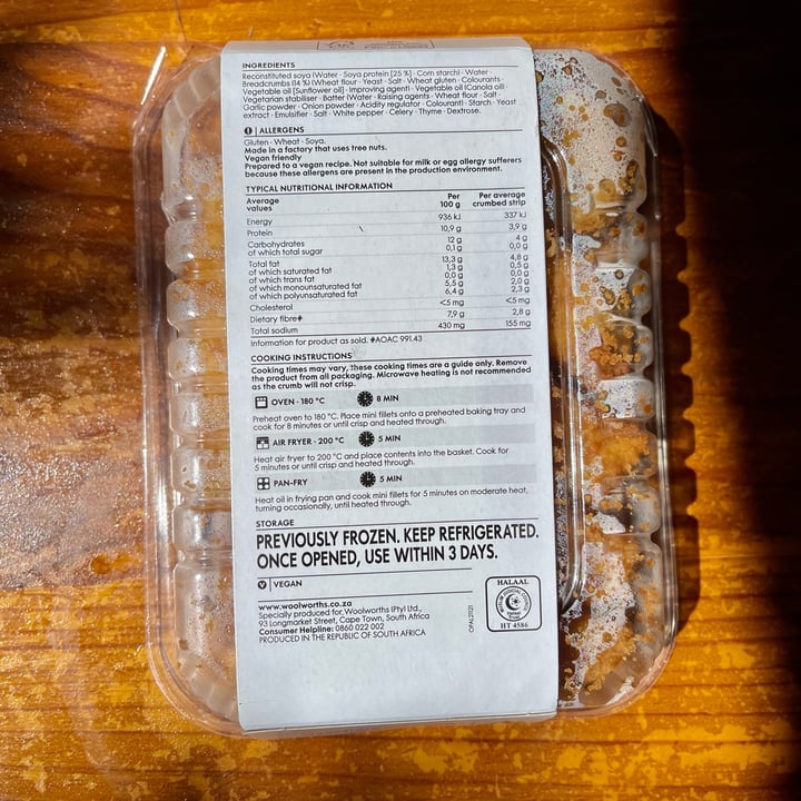 photo of Woolworths Food Crumbed strips shared by @jeanne-marie on  17 Feb 2022 - review