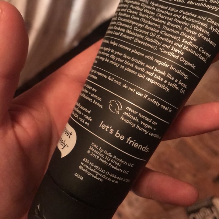 photo of Hello Activated Charcoal Epic Whitening Flouride Free Toothpaste shared by @labebelyn on  16 Jan 2020 - review