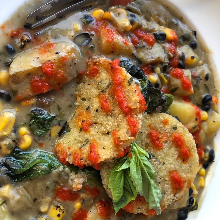 review photo of Wine Ranch Grill & Cellars Grit Cakes And Corn Chowder shared by @vfree on 19 Sep 2020 - review