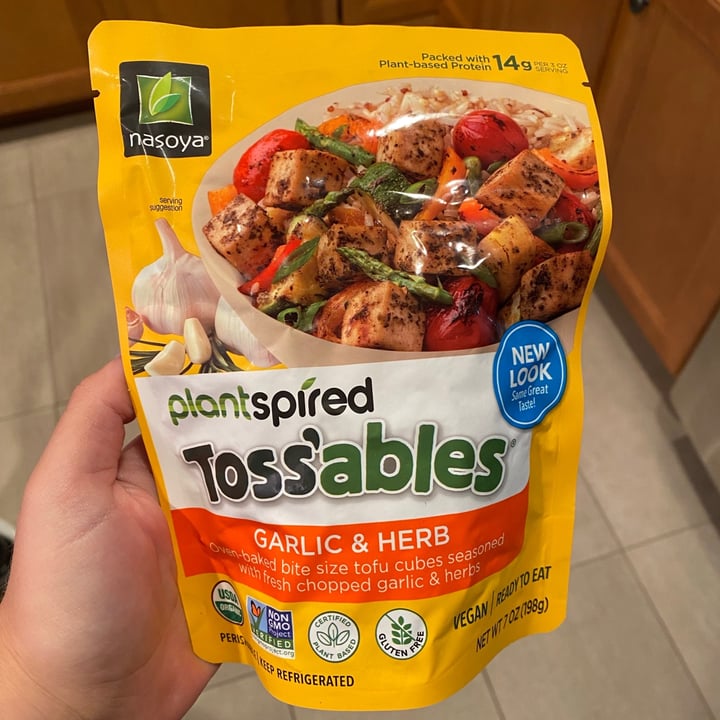 photo of Nasoya plantspired garlic and herb tossables shared by @jennifercarney on  23 Aug 2021 - review
