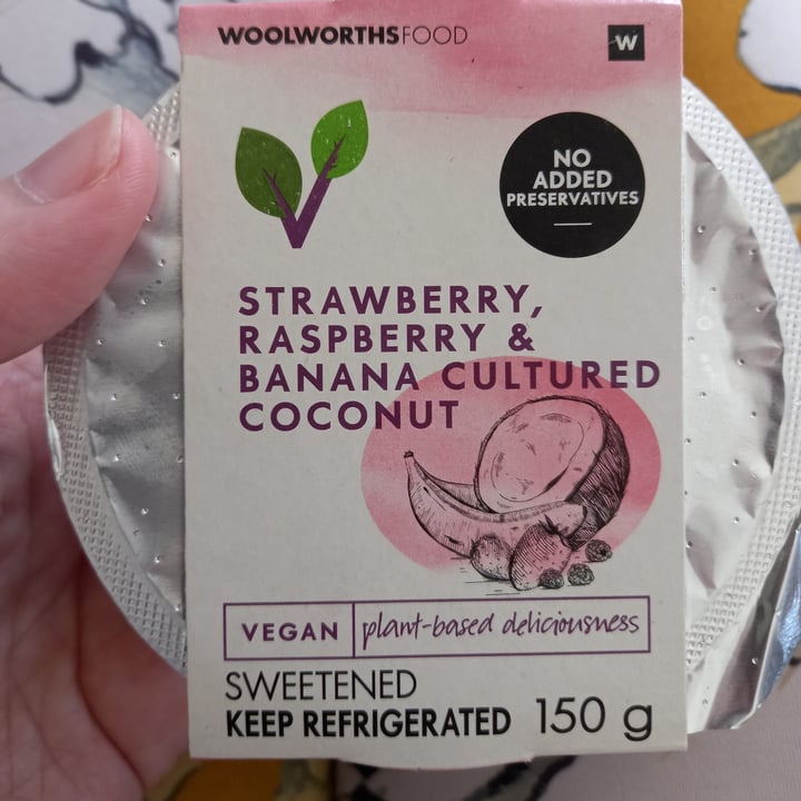photo of Woolworths Food Strawberry, Raspberry & Banana Cultured Coconut shared by @mariskar on  08 Dec 2020 - review