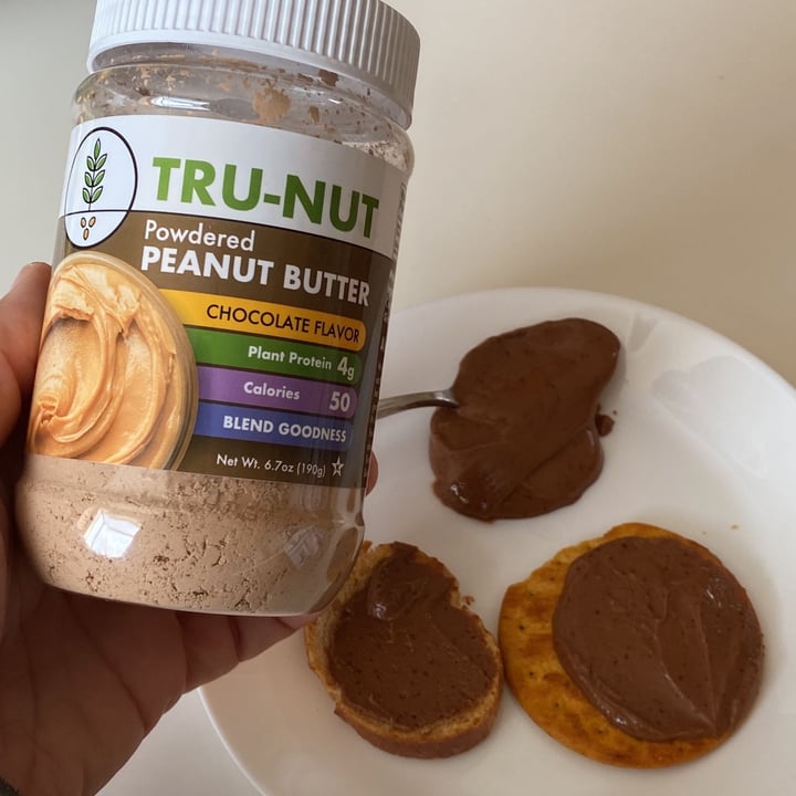 photo of Tru-Nut Powdered Peanut Butter Chocolate Flavor shared by @iedavegan on  26 Oct 2021 - review