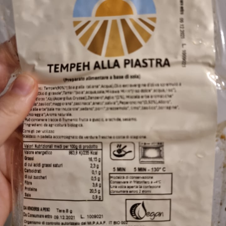 photo of bioenergy Tempeh alla piastra shared by @annapannafood on  16 Dec 2021 - review