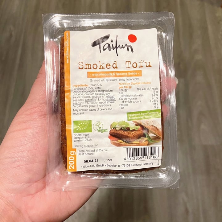 photo of Taifun Smoked Tofu With Almonds And Sesame Seeds shared by @fairyscience on  23 Feb 2021 - review