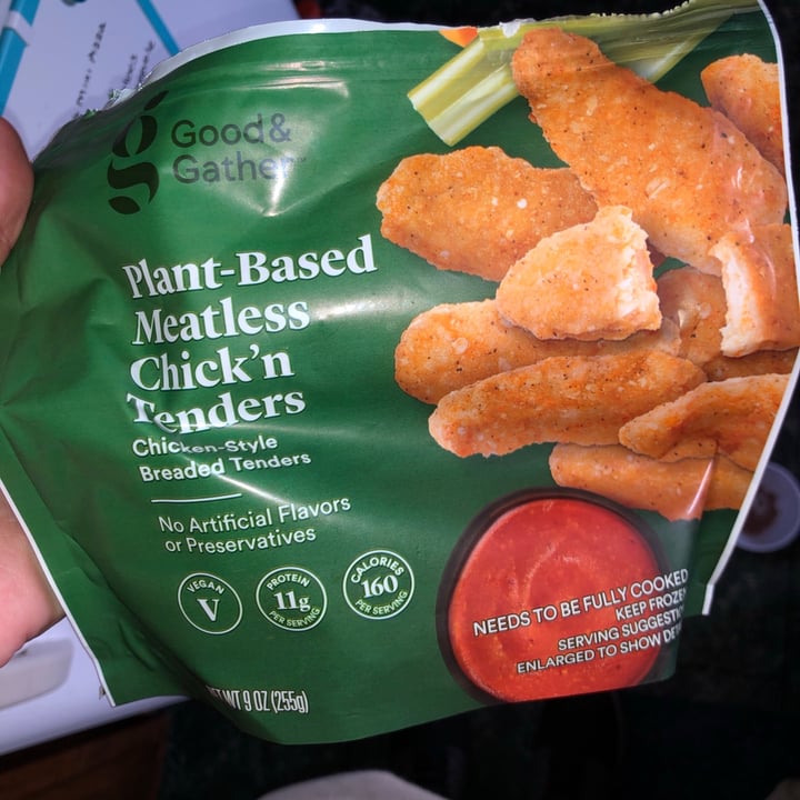 photo of Good & Gather Meatless Chick’n tenders shared by @flaherty on  25 Nov 2020 - review