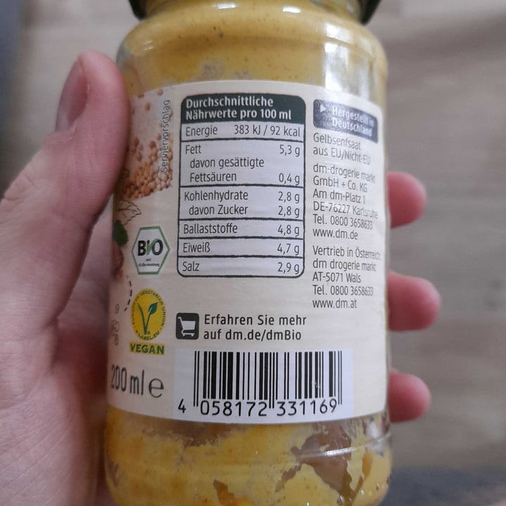 photo of dmBio Senf shared by @open-up on  20 Oct 2022 - review