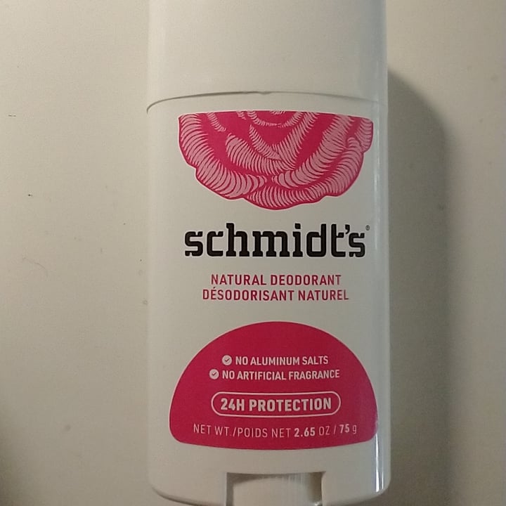 review photo of Schmidt's Rose + Vanilla Deodorant stick shared by @daniellehart on 18 Sep 2022 - review