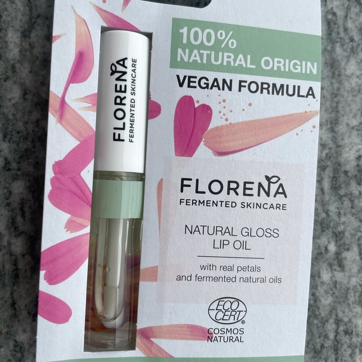 Florena Fermented Skincare Natural gloss lip oil Review | abillion