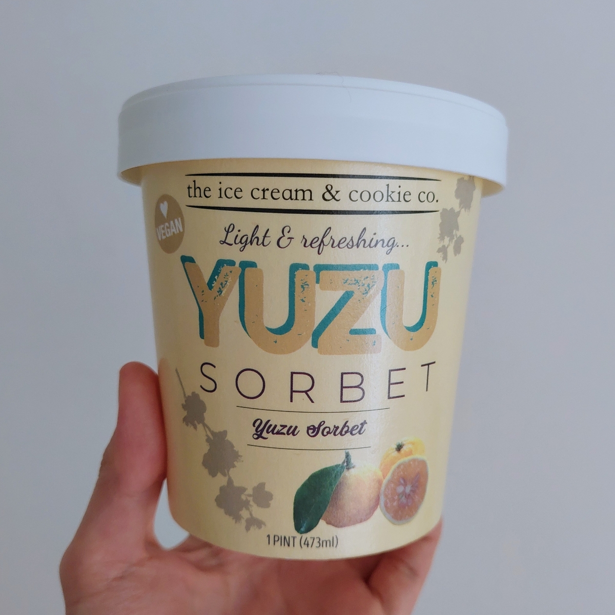 The Ice Cream Cookie Co Yuzu Sorbet Reviews abillion