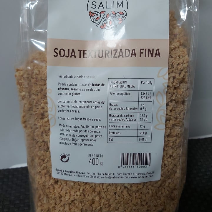 photo of Int-Salim Soja Texturizada Fina shared by @sandraliliana on  11 Mar 2021 - review