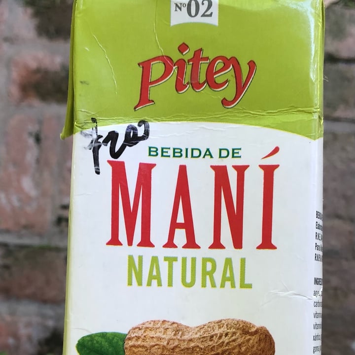 photo of Pitey Bebida De Maní Natural shared by @vegpaz on  20 Feb 2022 - review