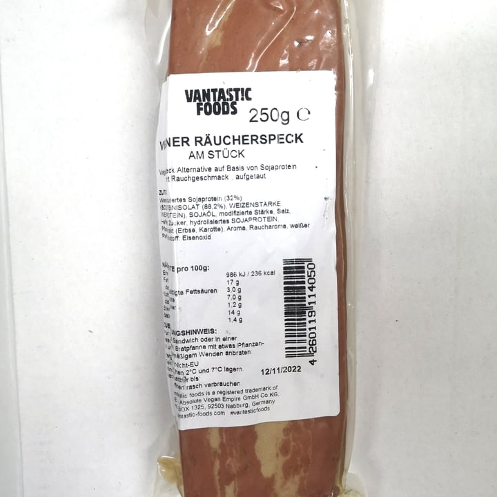 review photo of Vantastic Foods Pancetta vegana shared by @antonellamarino on 21 Jun 2022 - review