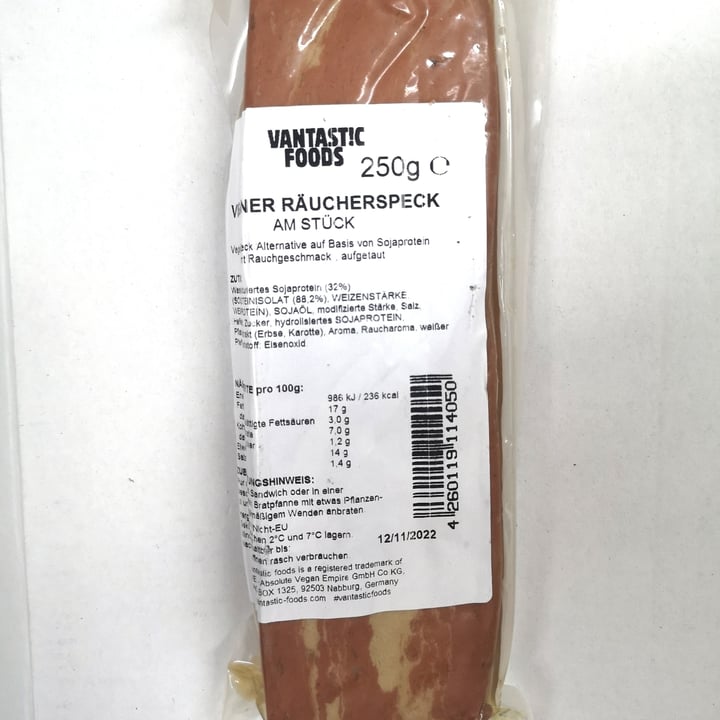 photo of Vantastic Foods Pancetta vegana shared by @antonellamarino on  21 Jun 2022 - review