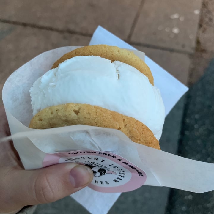 review photo of Innocent Ice Cream Parlour Lemon meringue ice cream sandwich shared by @juliemari on 07 May 2021 - review