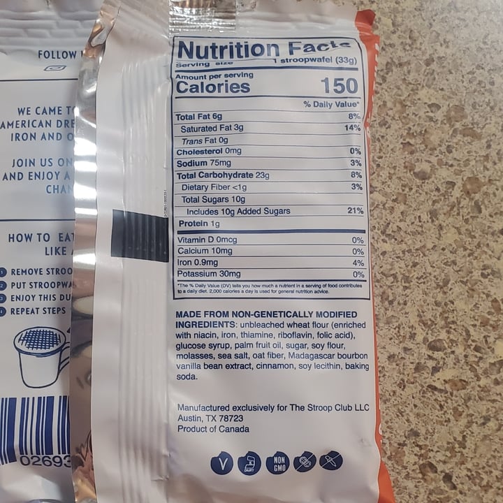 review photo of Stroop Club Vegan Stroopwafel shared by @4thepiggies on 29 Apr 2022 - review