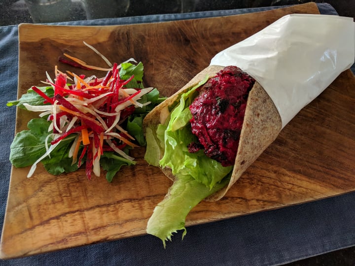 photo of Couscous cafe Beetroot and feta wrap shared by @loosi on  08 Dec 2017 - review