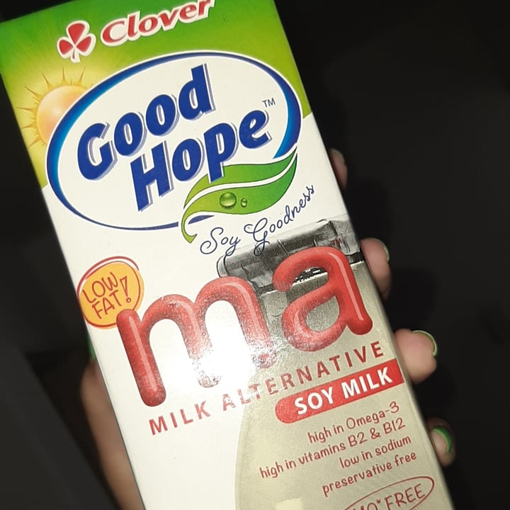 photo of Clover good hope enriched soy milk shared by @chloeahlers on  02 Jul 2021 - review