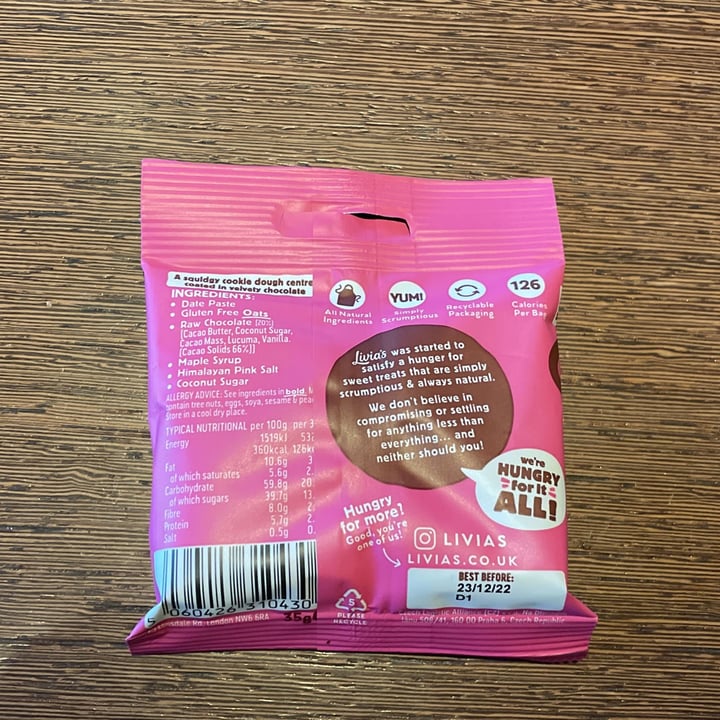 photo of Livia's Cookie dough nugglets shared by @bryanvegan on  26 Dec 2022 - review