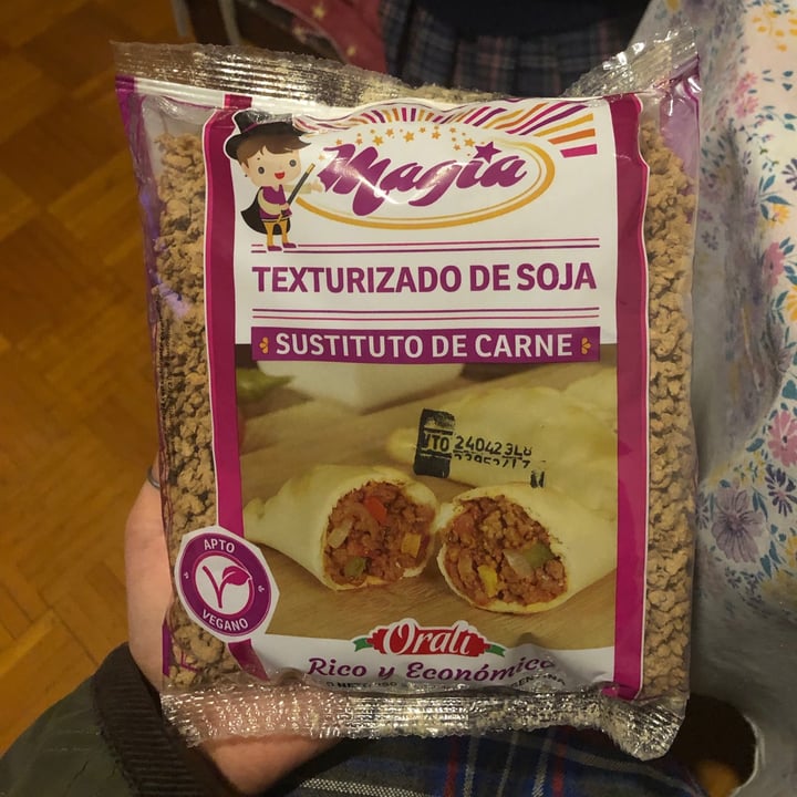 photo of Orali Magia Sustituto Carnico Texturizado de Soja shared by @camitaaboada on  24 Aug 2021 - review