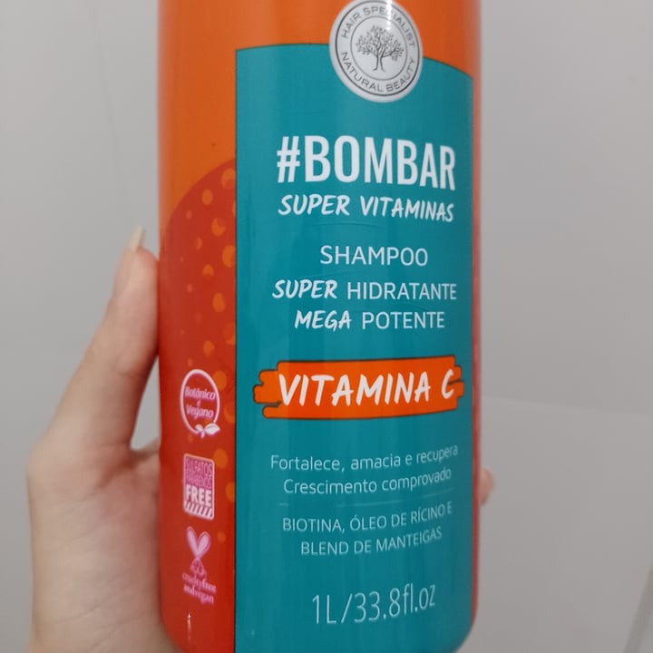 photo of Inoar Shampoo #Bombar Super Vitaminas shared by @robser00 on  28 Dec 2021 - review