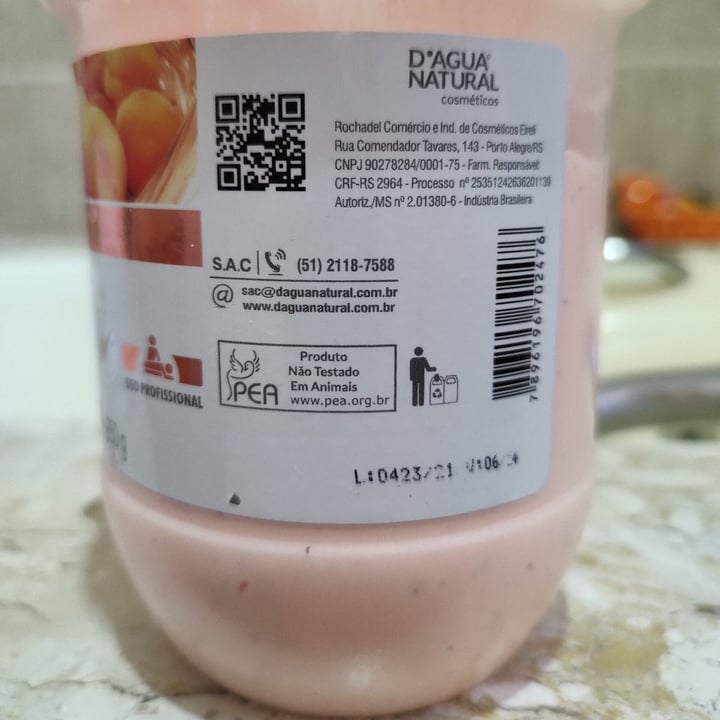review photo of D’água natural cosméticos D'água Natural Creme Esfoliante Apricot shared by @lilianezampar on 17 Apr 2022 - review