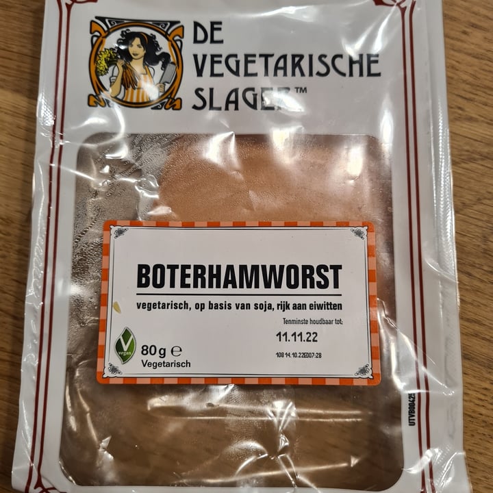 photo of De vegetarische slager Boterhamworst shared by @robinvandijk on  27 Nov 2022 - review