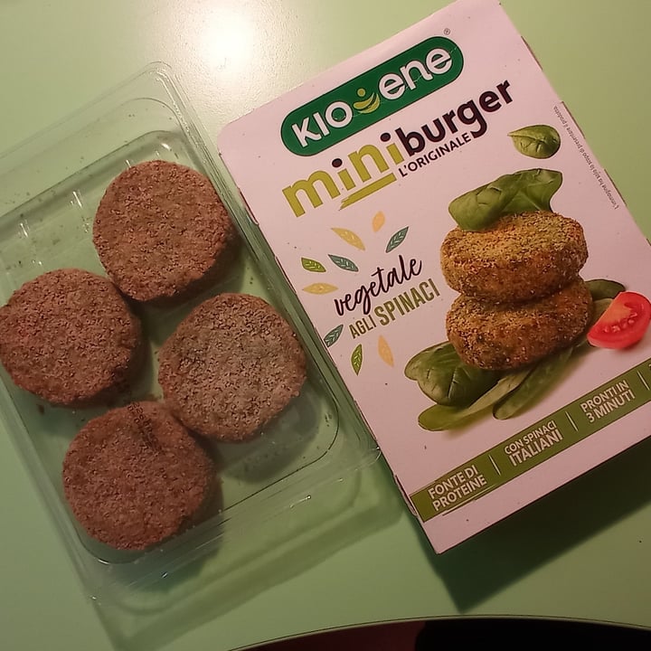 photo of Kioene Mini Burger Vegetale Agli Spinaci shared by @mviolet on  19 Apr 2022 - review