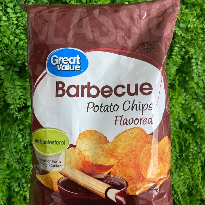 review photo of Great Value Barbecue potato chips shared by @vegreening on 14 Jun 2021 - review