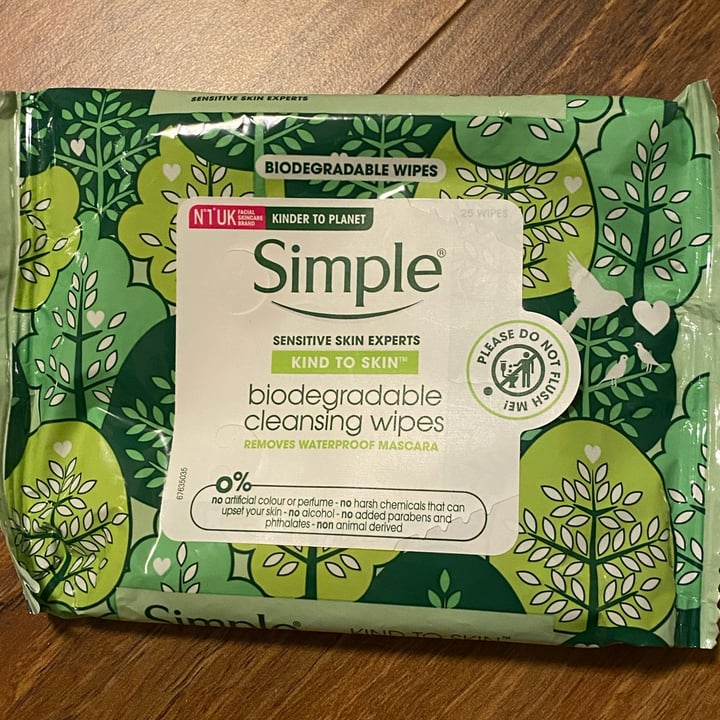 photo of Simple Biodegradable cleansing wipes shared by @blacklilyleaf on  20 Oct 2021 - review