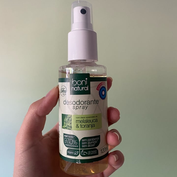 photo of Boni natural Desodorante Spray shared by @wcvic on  31 Dec 2021 - review