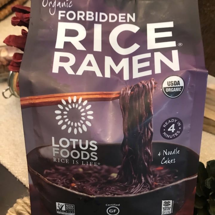 photo of Lotus Foods - Rice Is Life Forbidden Rice Ramen - Noodles shared by @veganlibrarian on  30 Dec 2021 - review