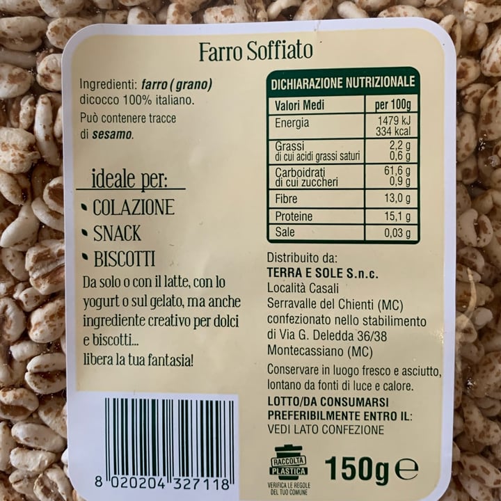 photo of Buoni di natura Farro soffiato shared by @nicky06 on  12 Mar 2022 - review