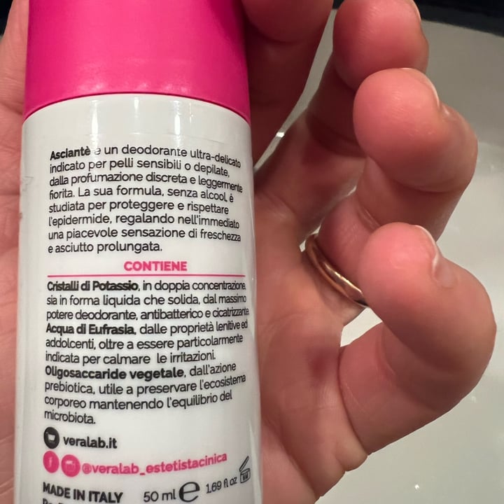 photo of Veralab Asciantè deodorant shared by @fedegarbe on  26 Mar 2022 - review