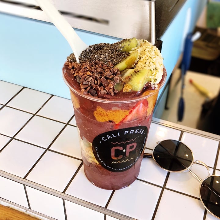 photo of Cali Press Bondi Beach M.Y.O açai cup shared by @callyjoart on  28 Dec 2020 - review