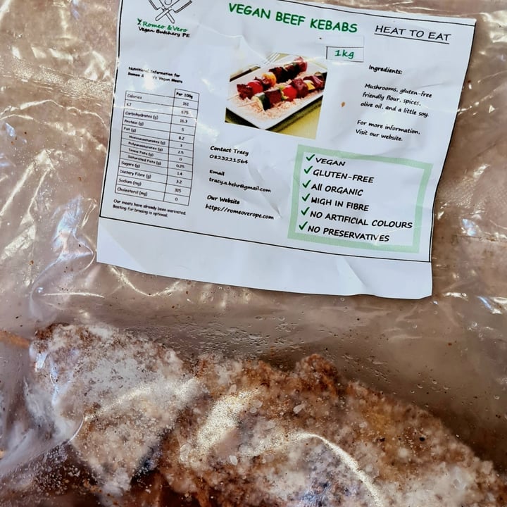 photo of Romeo & Vero Vegan Butcherie Beef Style Kebabs shared by @liezls on  28 Feb 2021 - review