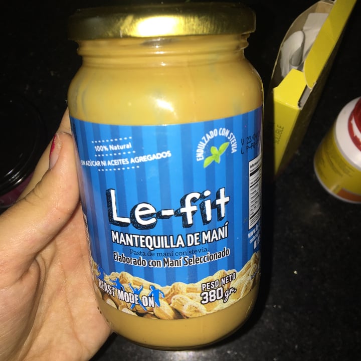 photo of Le-Fit Mantequilla De Maní Endulzada Con Stevia shared by @malucasali on  26 Oct 2020 - review