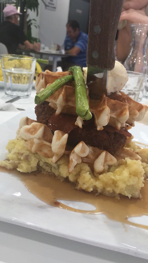 photo of The Modern Vegan Chicken and waffles shared by @brittani on  16 Nov 2018 - review