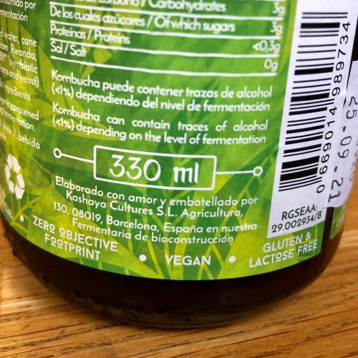 photo of Kashaya kombucha Kombucha de Té verde shared by @toysalem on  25 Apr 2021 - review