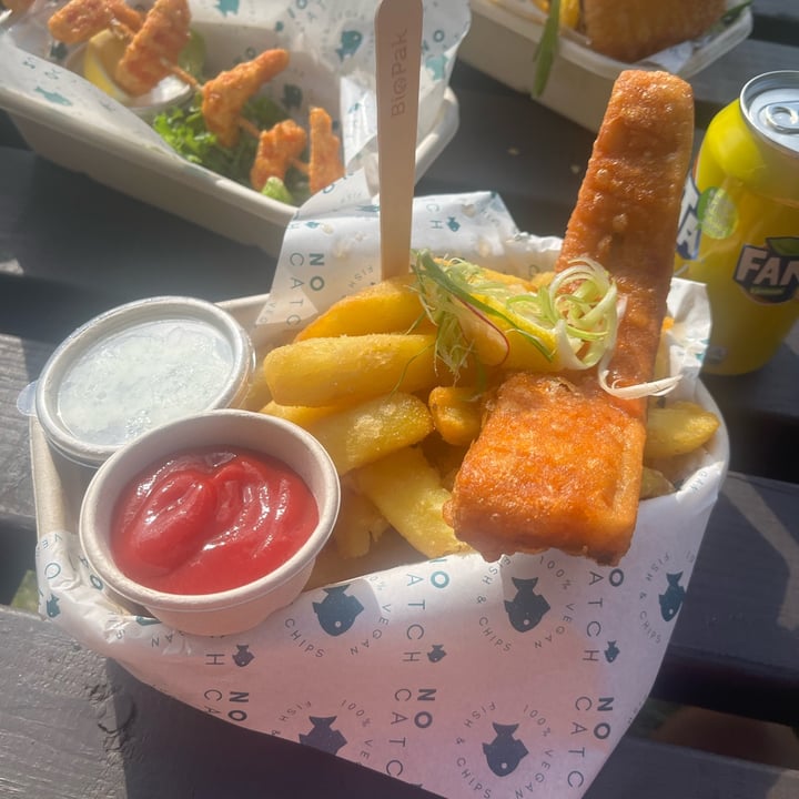 photo of No Catch Smoked vegan haddock & chips shared by @mollyjane on  31 Jul 2022 - review