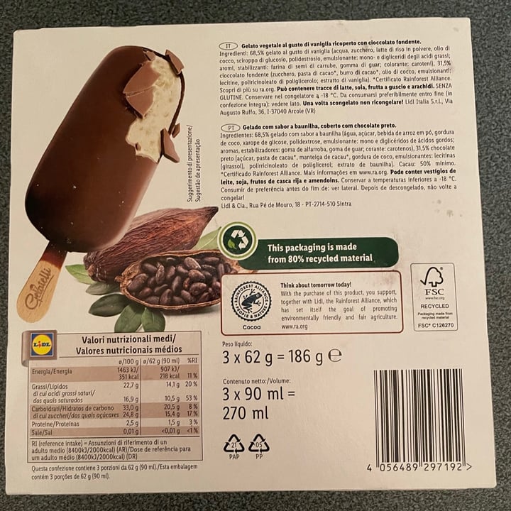 photo of Vemondo  Gelatelli Vegan shared by @buchidivenere on  06 Jun 2021 - review