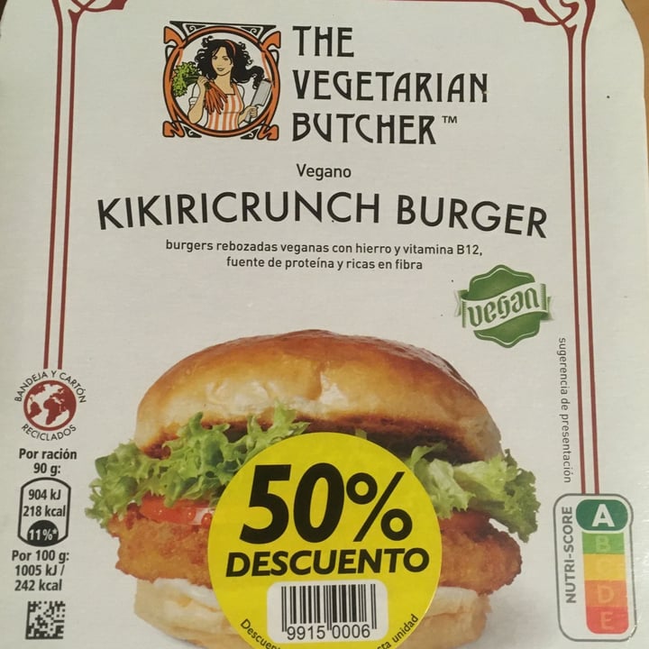 photo of The Vegetarian Butcher Kikiricrunch Burger shared by @richiraven on  19 Oct 2022 - review