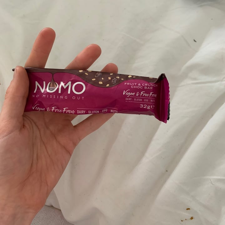 review photo of NOMO Fruit & crunch choc bar shared by @tyjmorgan on 26 Jun 2021 - review