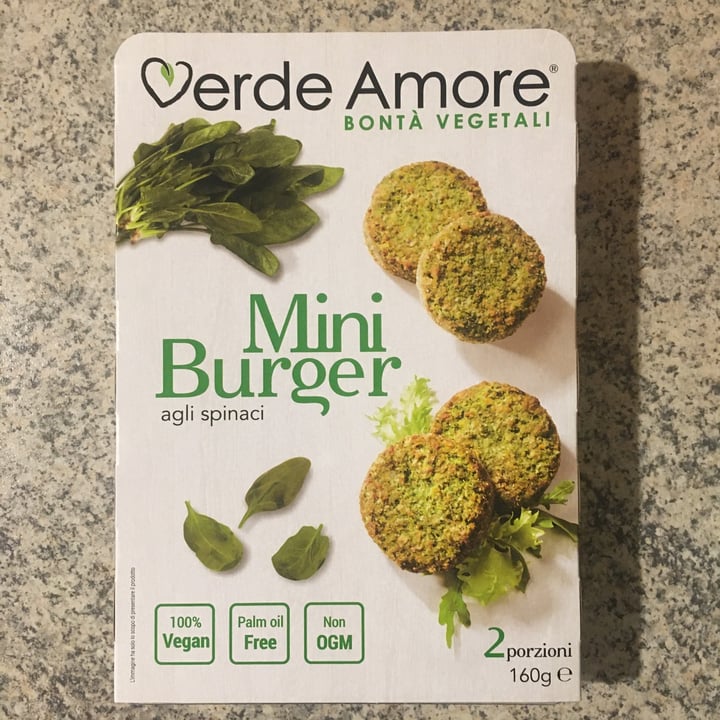 photo of Verde Amore Mini Burger Agli Spinaci shared by @danigf on  28 Sep 2022 - review