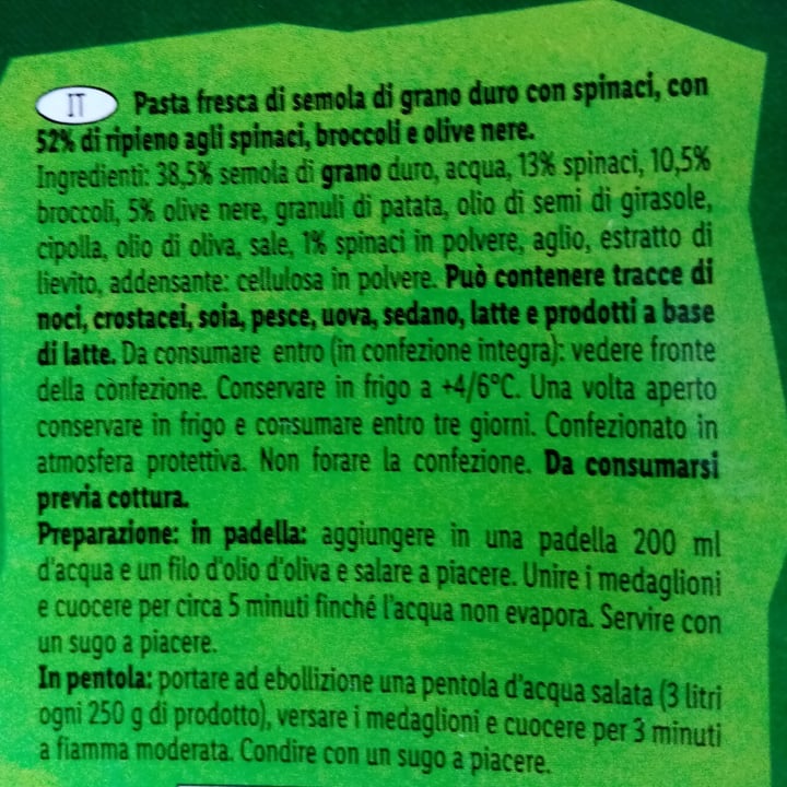 photo of Vemondo Medaglioni Agli Spinaci, Broccoli E Olive shared by @valeveg75 on  23 May 2021 - review