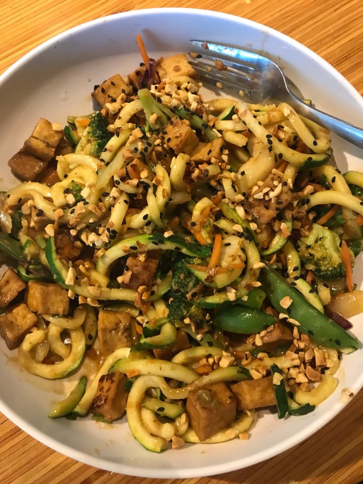 photo of Noodles and Company Zucchini Spicy Peanut Sauté (Sub Tofu) shared by @kristalslange on  30 Mar 2019 - review