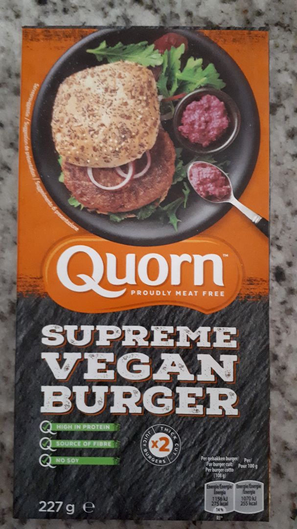 Supreme Vegan Burger from Quorn - Vegan Product Reviews & Ratings ...