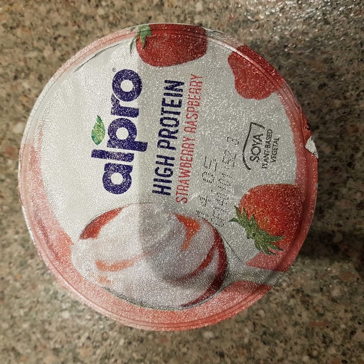 review photo of Alpro High Protein Strawberry and Raspberry Yoghurt shared by @huntsaboteur on 14 May 2020 - review