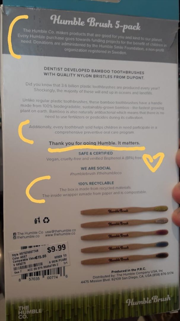 review photo of Humble CO Toothbrush shared by @renatoff on 31 Mar 2020 - review