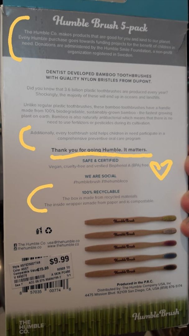 photo of Humble CO Toothbrush shared by @renatoff on  31 Mar 2020 - review