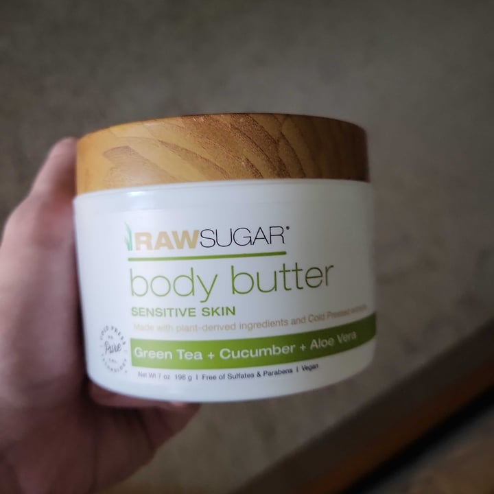 photo of Raw Sugar Body Butter Sensitive Skin (Green Tea + Cucumber + Aloe Vera) shared by @standardavocado on  26 Oct 2022 - review